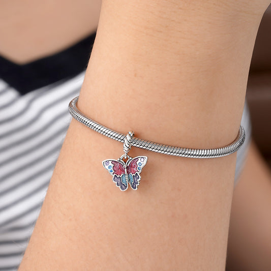 Butterfly Pendant Dangle Charm Sterling Silver_3