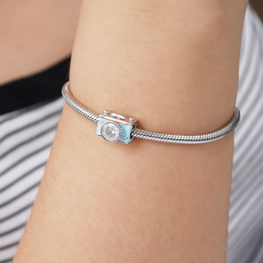 Camera Charm Bead Sterling Silver_3