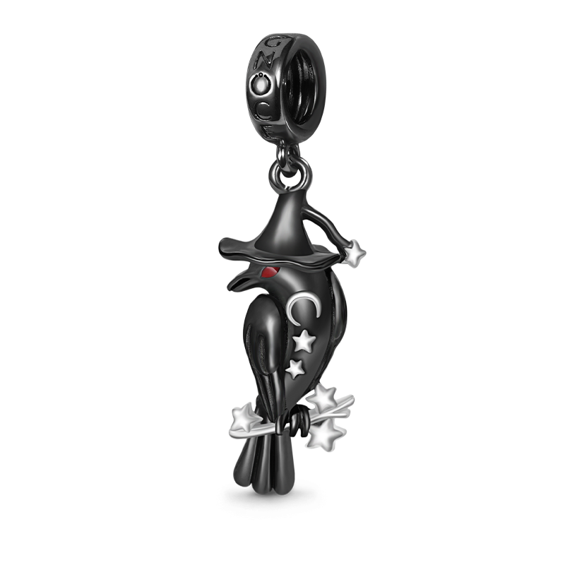 Gnoce Crow Pendant Dangle Charm_1