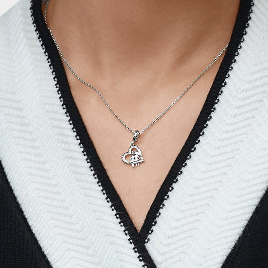 Gnoce Sister Love Heart Engravable Pendant Dangle Charm_8