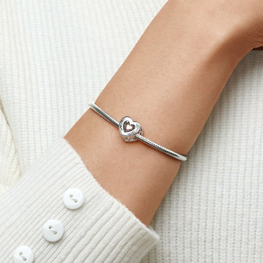 Gnoce Mother & Daughter Heart Personalized Photo Charm_4