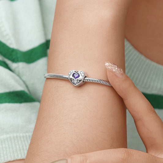 Gnoce Mom Love Forever in Heart Personalized Photo Charm_3