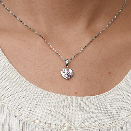 Gnoce Infinite Love Heart Pendant Dangle Charm_8