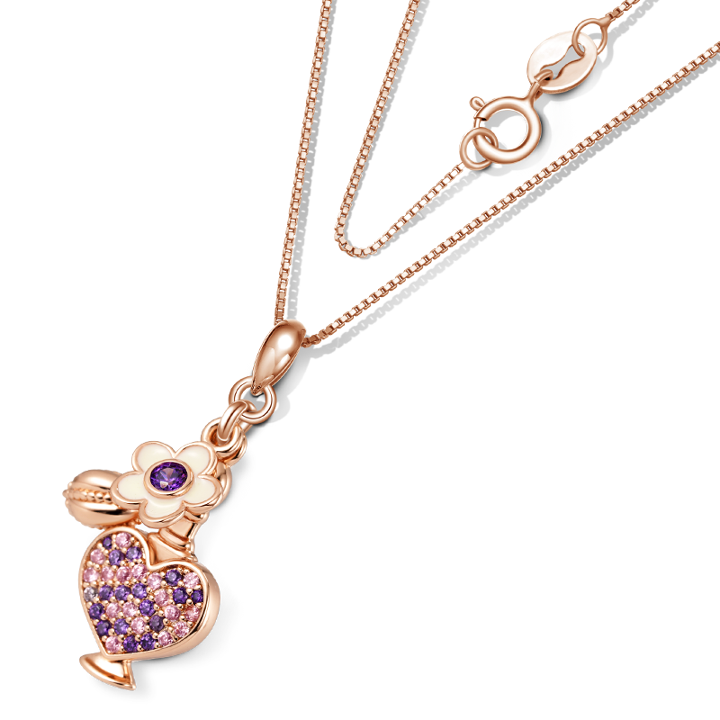 Gnoce Exquisite Perfume Heart Bottle Necklace_3