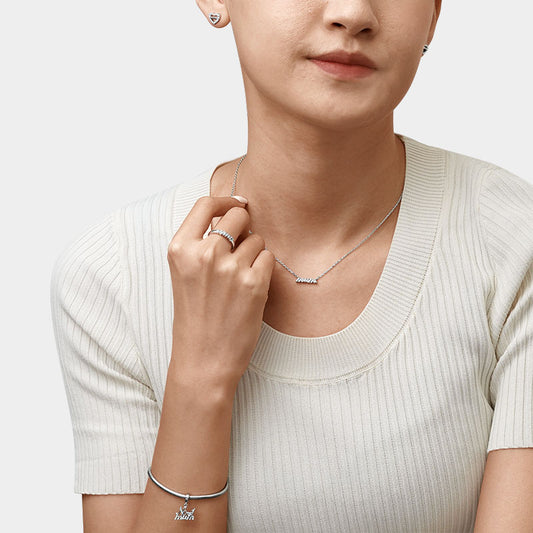 Gnoce Sparkling No.1 Mum Pendant Dangle Charm_4