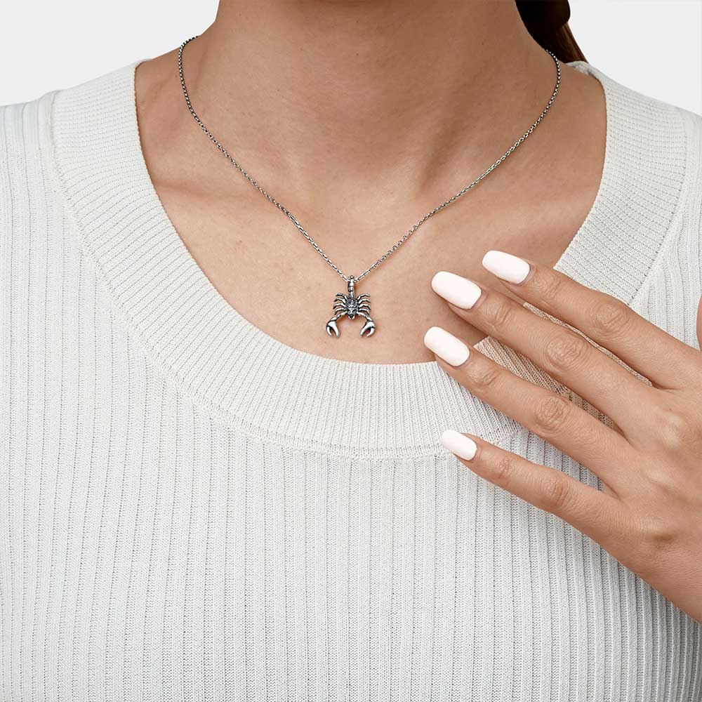Gnoce Vintage Scorpion Pendant Dangle Charm_7