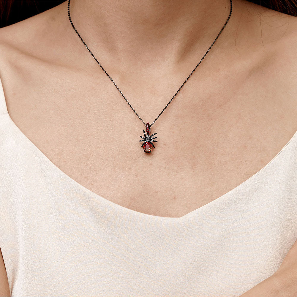 Gnoce Sparkling Spider Pendant Dangle Charm_7