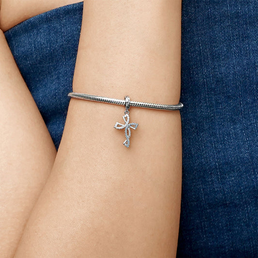 Gnoce Eternal Cross Pendant Dangle Charm_5