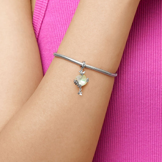 Gnoce Bee Loves Yellow Daisy Flower Pendant Dangle Charm_5