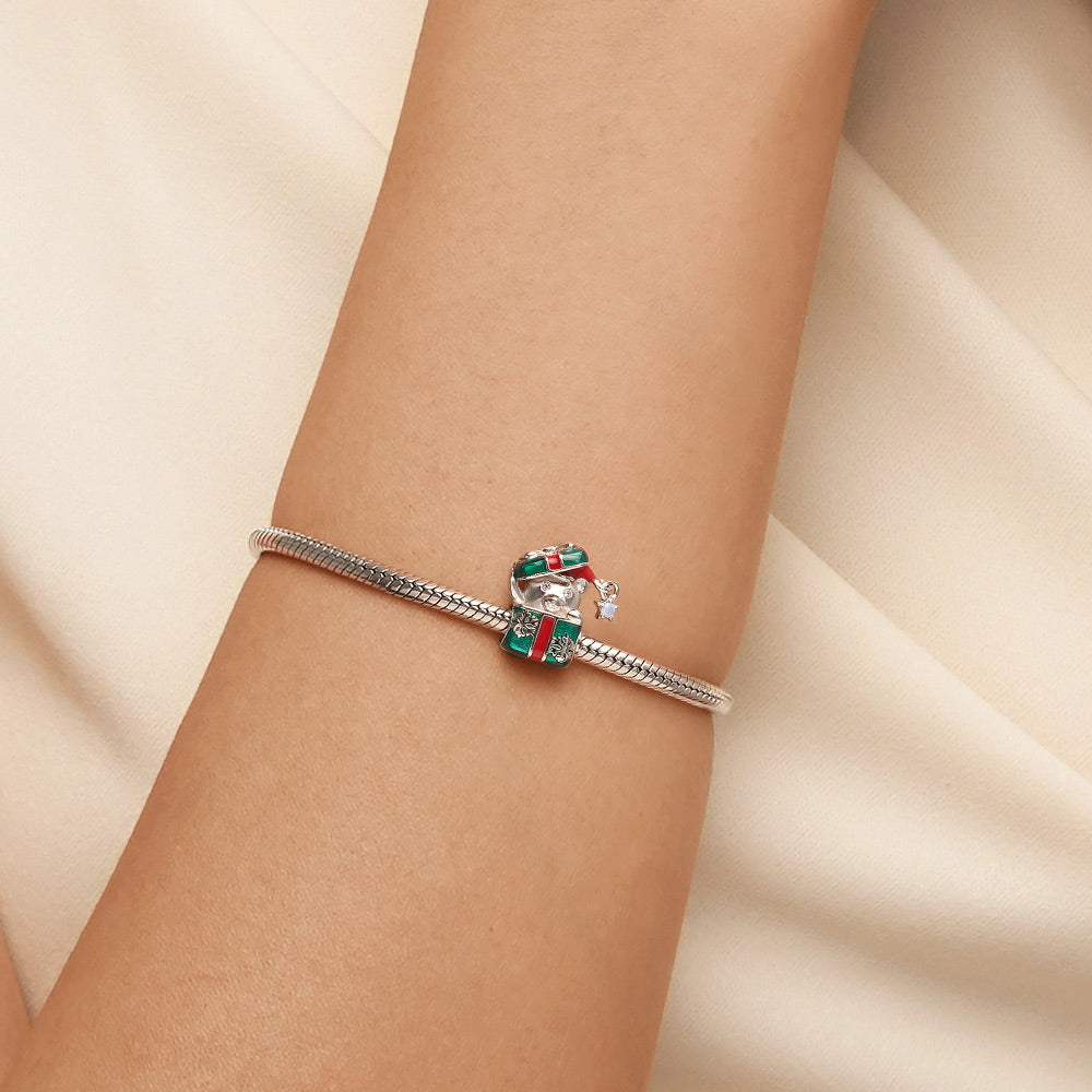 Gnoce Christmas Gift Box Bear Charm_6