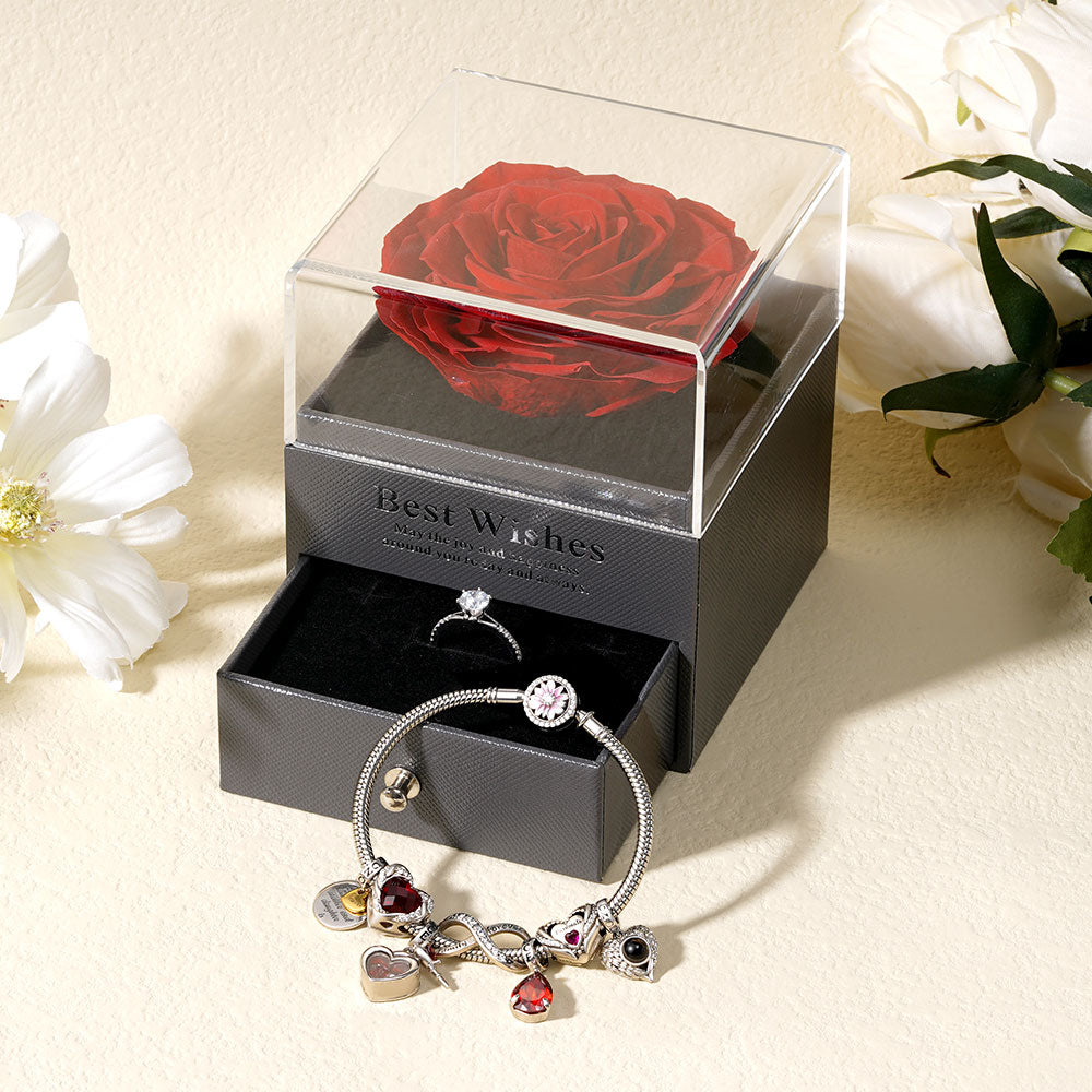 Gnoce Preserved Rose Jewelry Gift Box_4