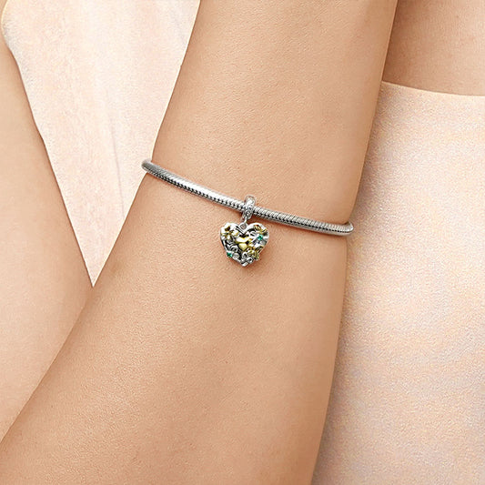 Gnoce "Shine You Light" Butterfly Love Flower Pendant Dangle Charm_7