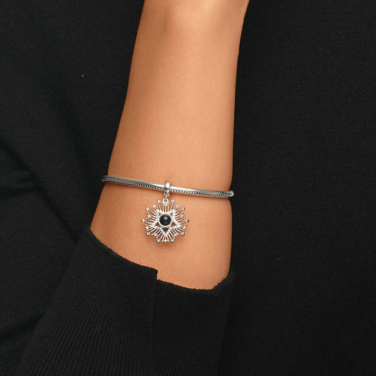 Gnoce Projection Star Personalized Photo Pendant Dangle Charm_4