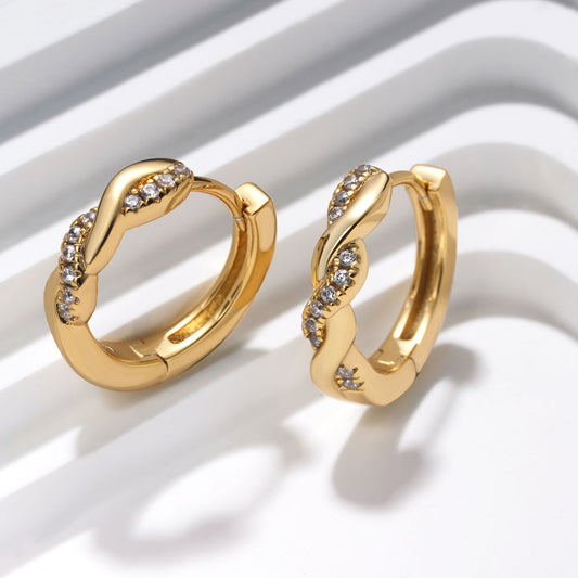 Gnoce Twisted Interwoven Hoops Earrings_5