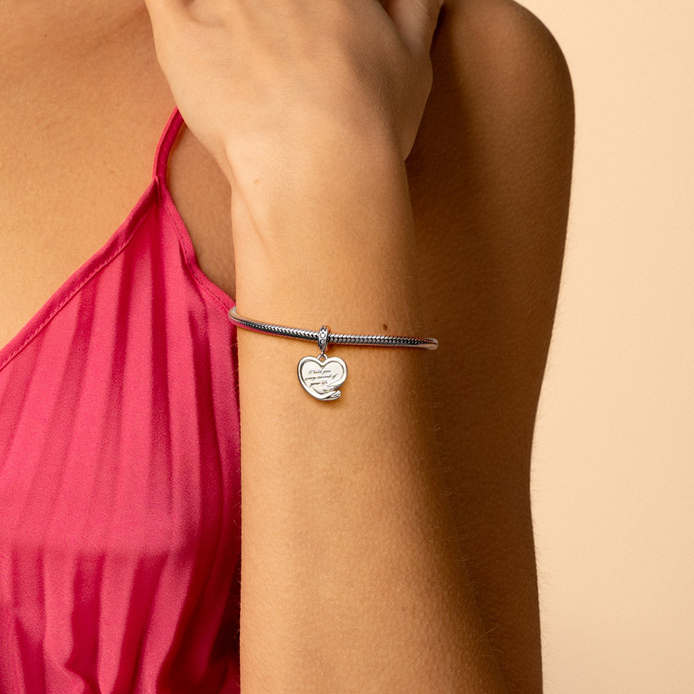 Gnoce "I held you every second of your life" Hug Heart Charm_6