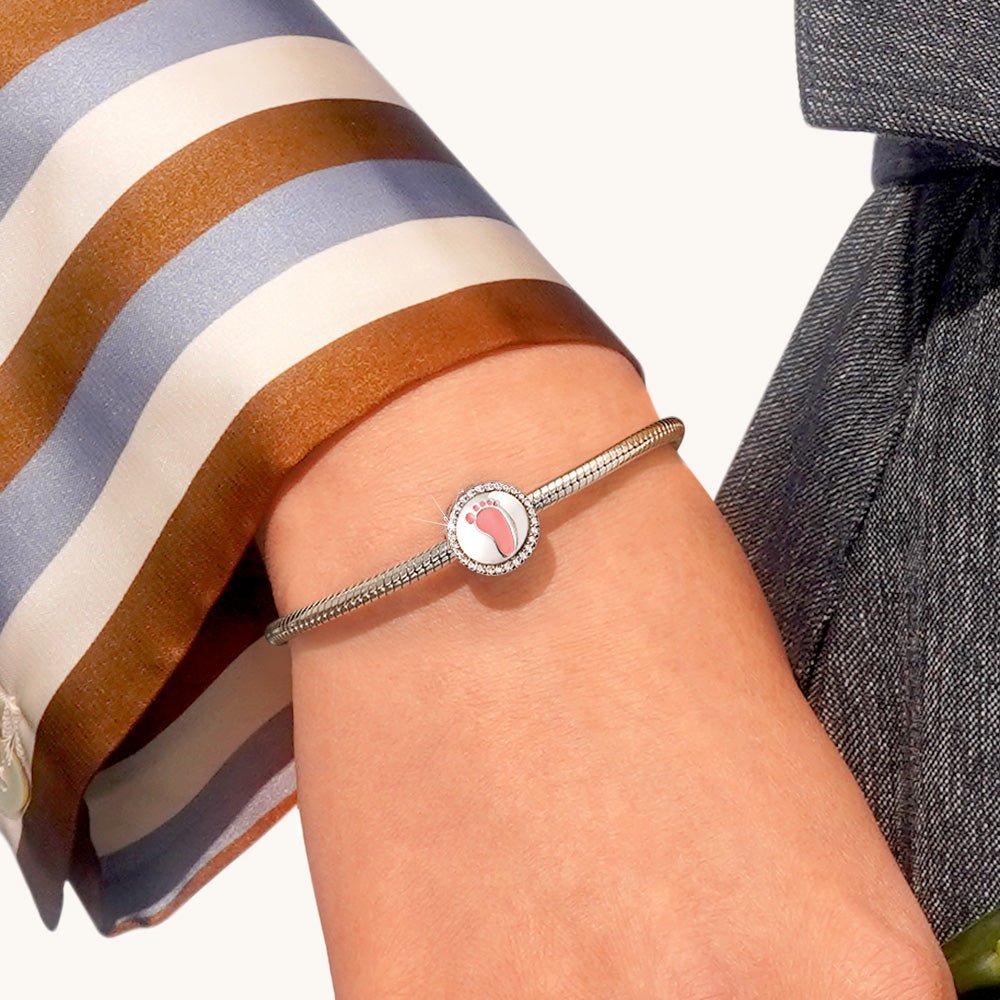 Gnoce Baby Footprint Personalized Photo Charm_3