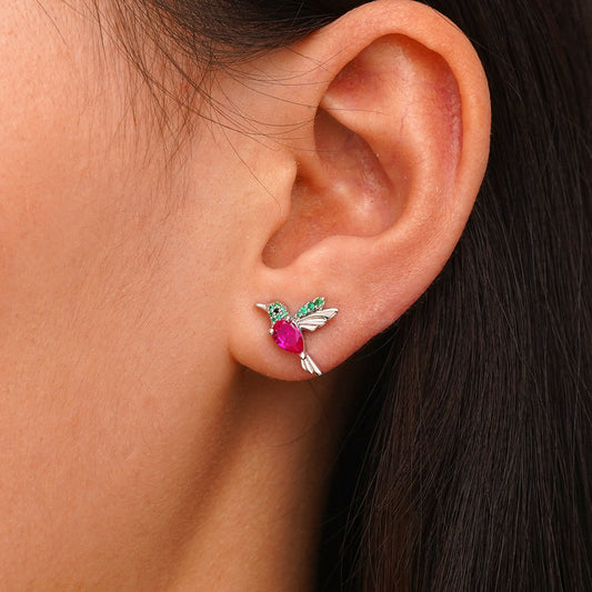 Gnoce Hummingbird Stud Earrings_4