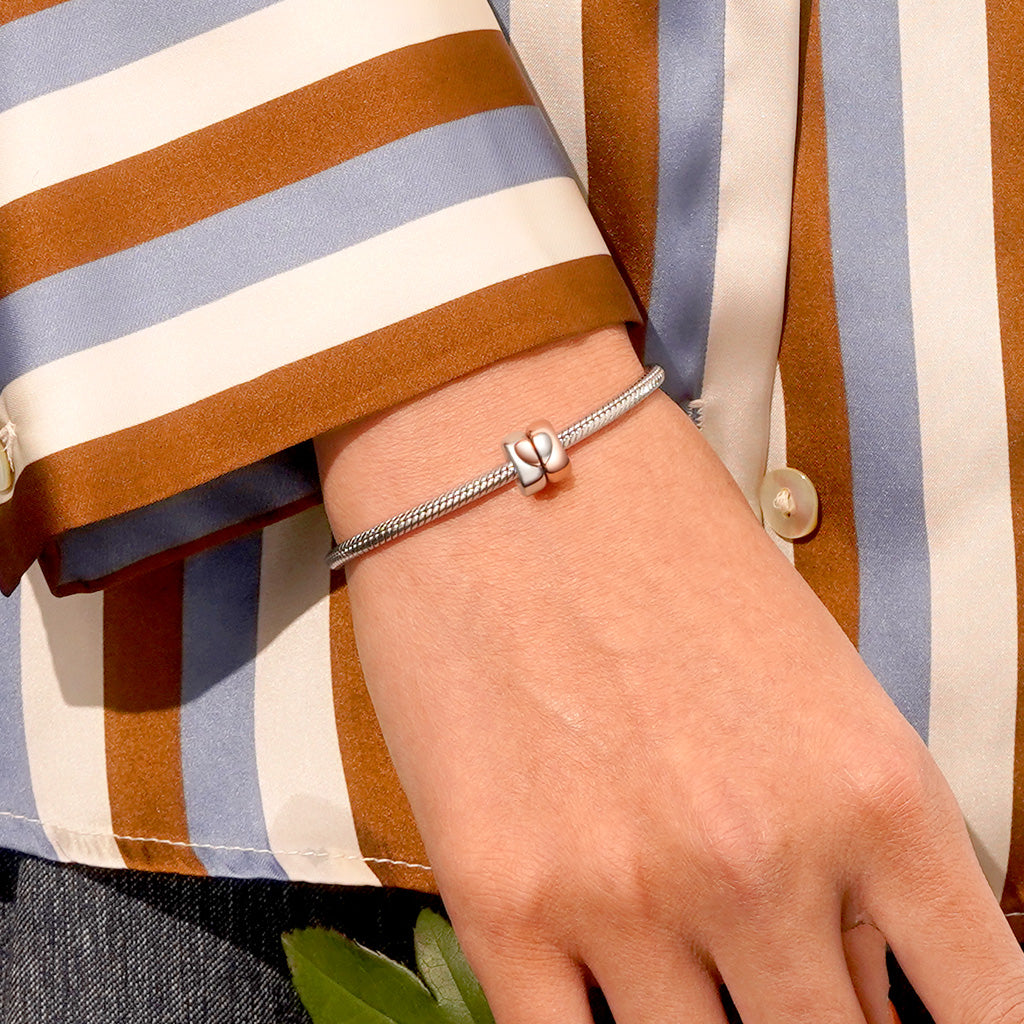 Gnoce Engravable Rose Gold Heart Stopper Charm_7