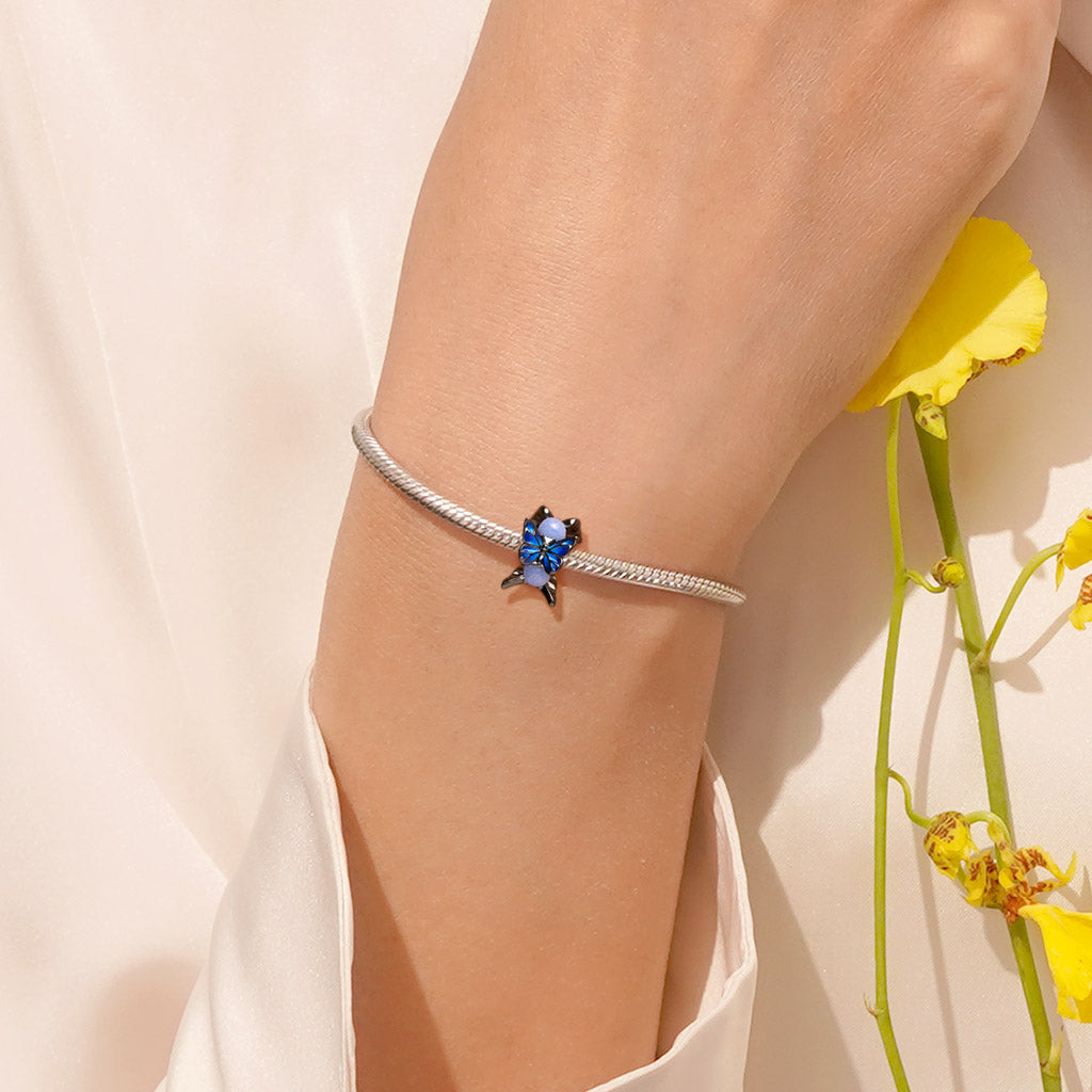 Gnoce Blue Morpho Butterfly Glow-in-the-Dark Charm_6