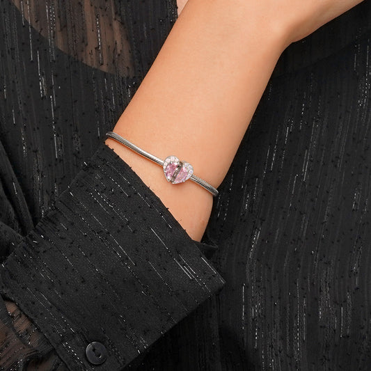 Gnoce Pink Sisters Heart Charm_5