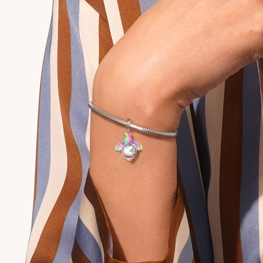 Gnoce Bee Daisy Colorful Pendant Dangle Charm_6