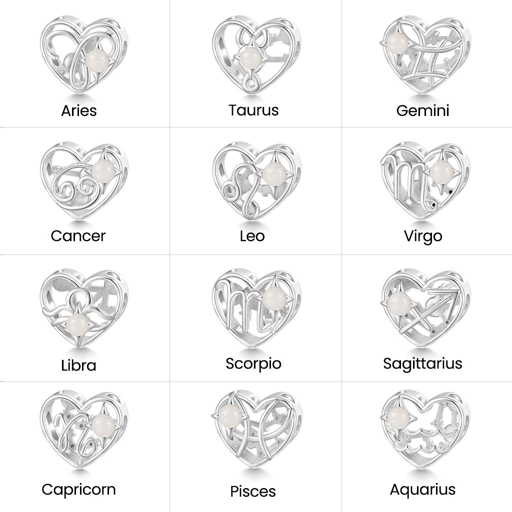 Gnoce Twelve Constellation Heart Glow-in-the-Dark Charm_7