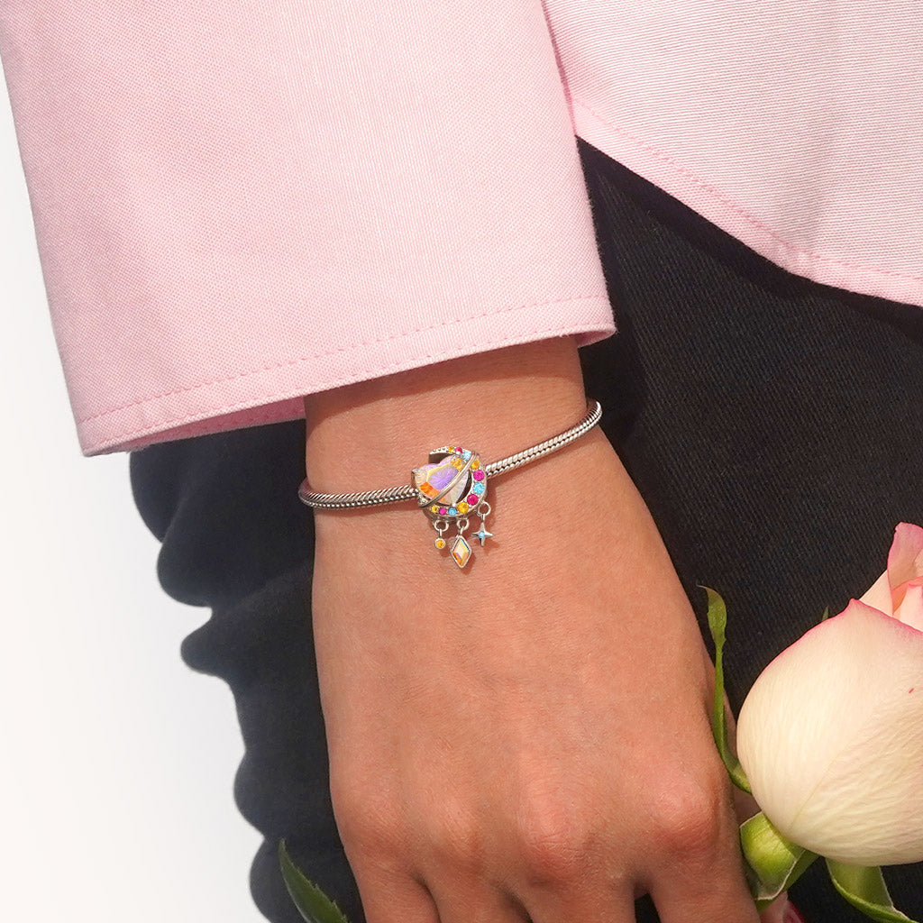 Gnoce Colorful Heart Surround The Moon Charm_5