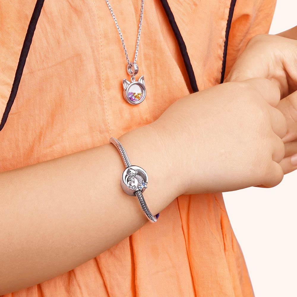 Gnoce Embrace Love Cat & Baby Charm_4