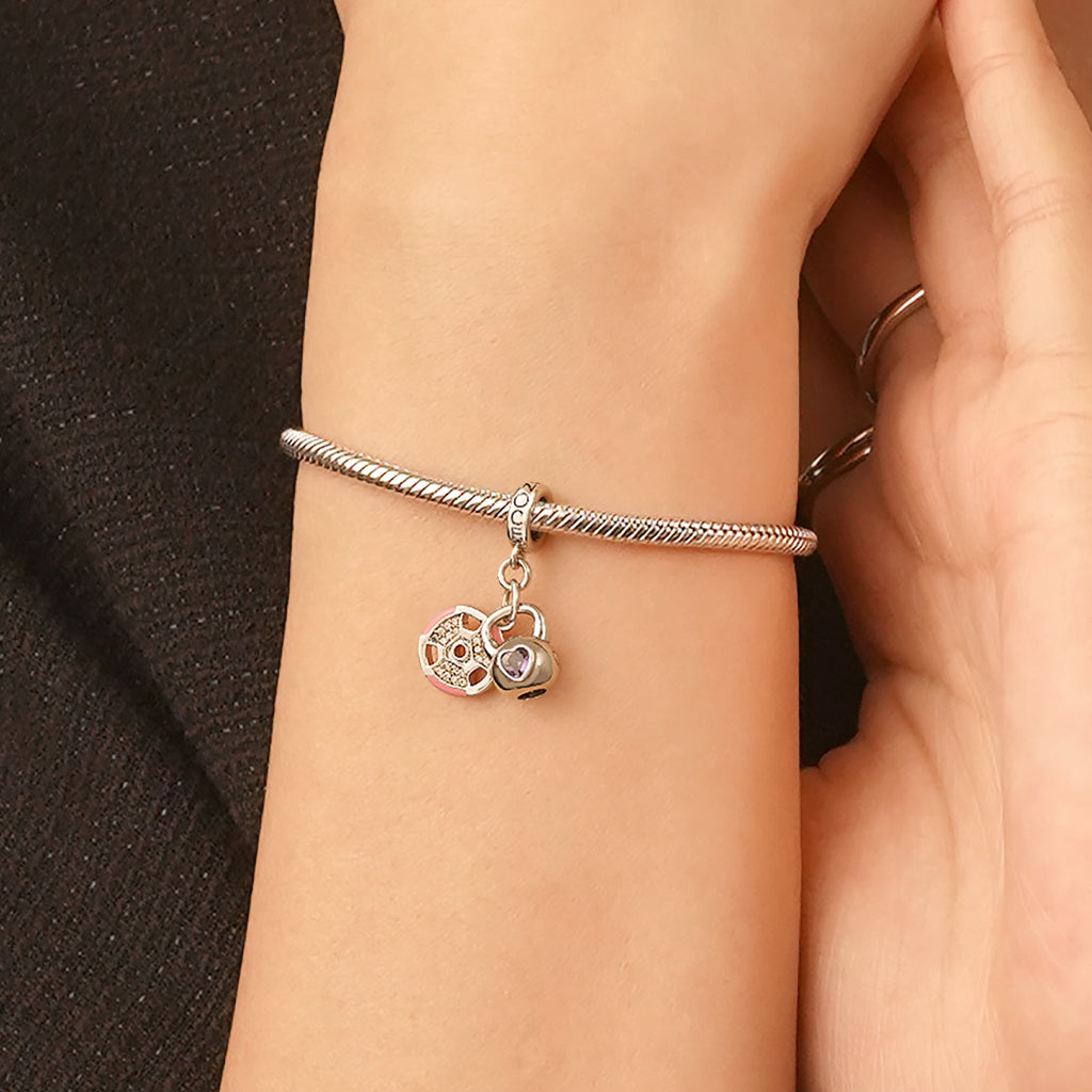 Gnoce Kettlebell & Barbell Plate Pendant Dangle Charm_6