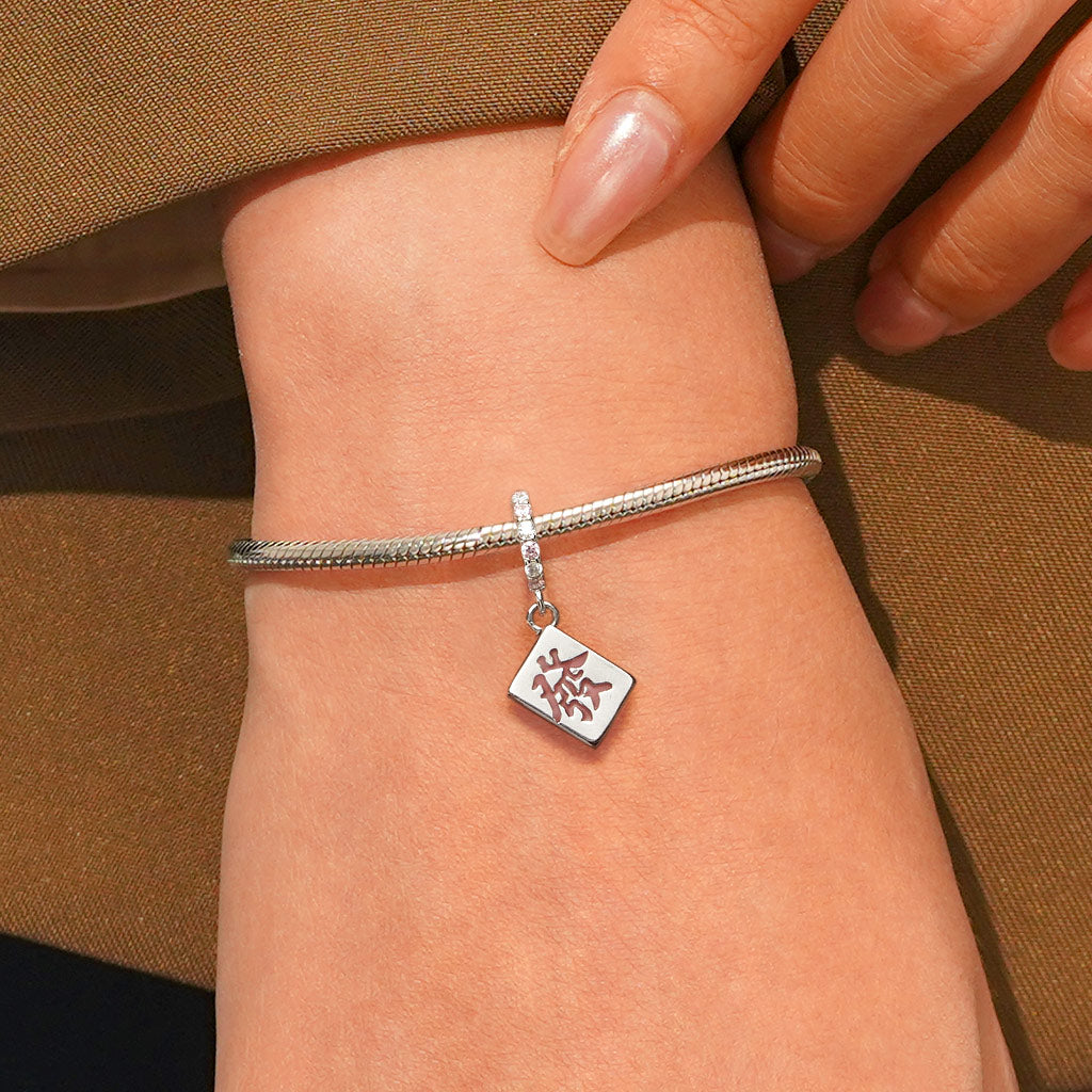 Gnoce Pink Fortune Pendant Dangle Charm_5