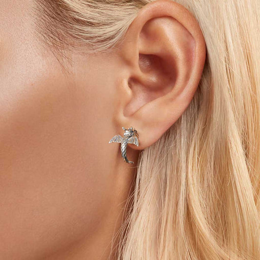 Gnoce Flying Dragon Stud Earrings_4