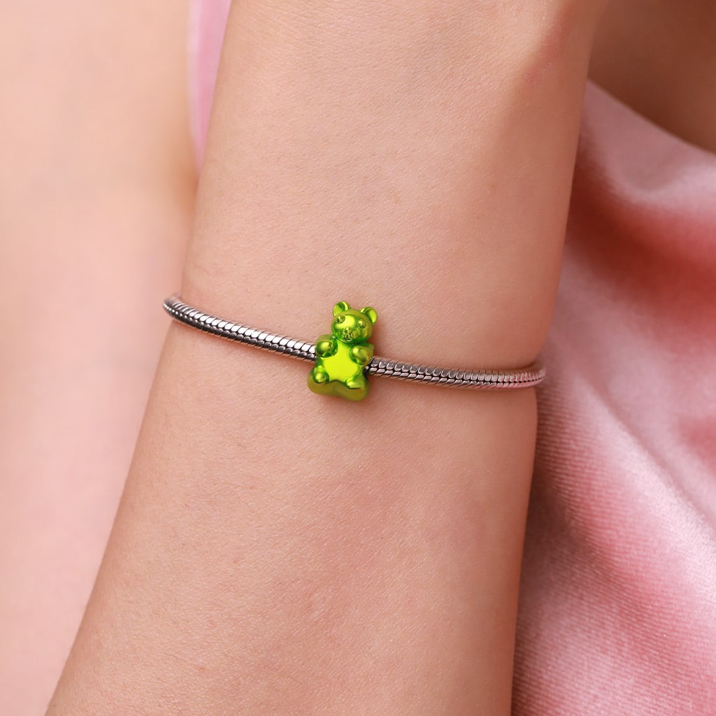 Gnoce Green Gummy Bear Candy Charm_5