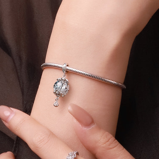 Gnoce Blue Hot Air Balloon Pendant Dangle Charm_6