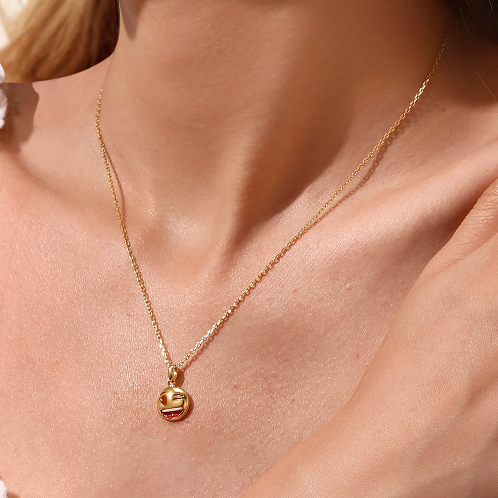 Gnoce emoji Smiling Face with Big Eyes Charm_6