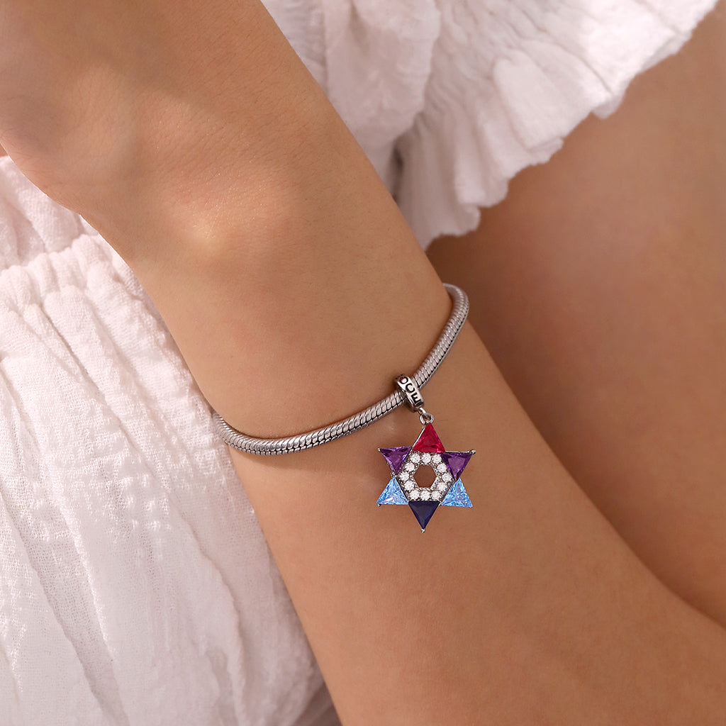 Gnoce Star of David Pendant Dangle Charm_6