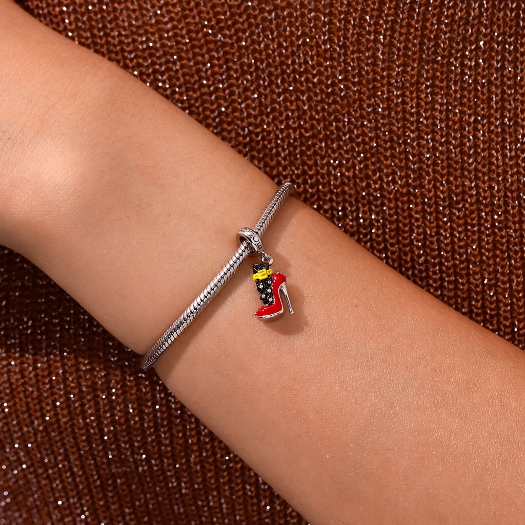 Gnoce Fishnet High Heel Pendant Dangle Charm_6