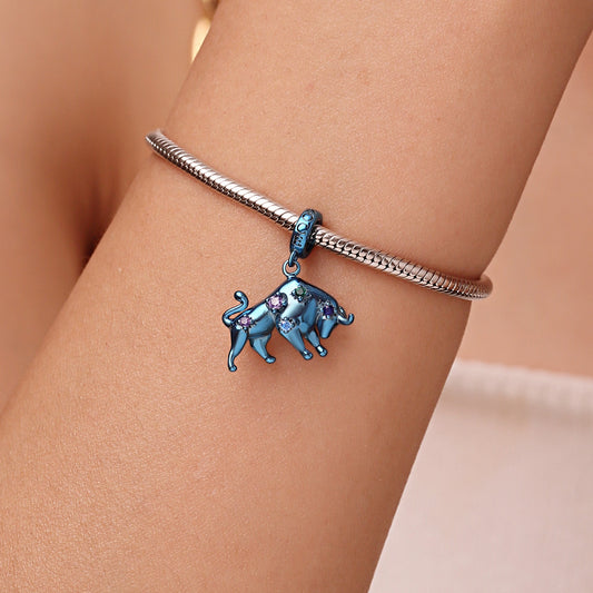 Gnoce Blue Candy Ox Zodiac Pendant Dangle Charm_6