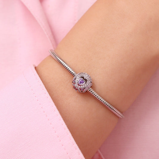 Gnoce Infinite Love Round Birthstone Charm_5