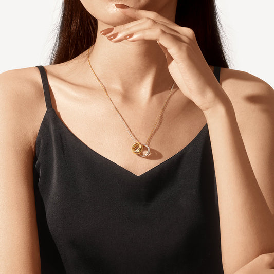 Gnoce Fancy Color Mixed Shape Vintage Necklace_6