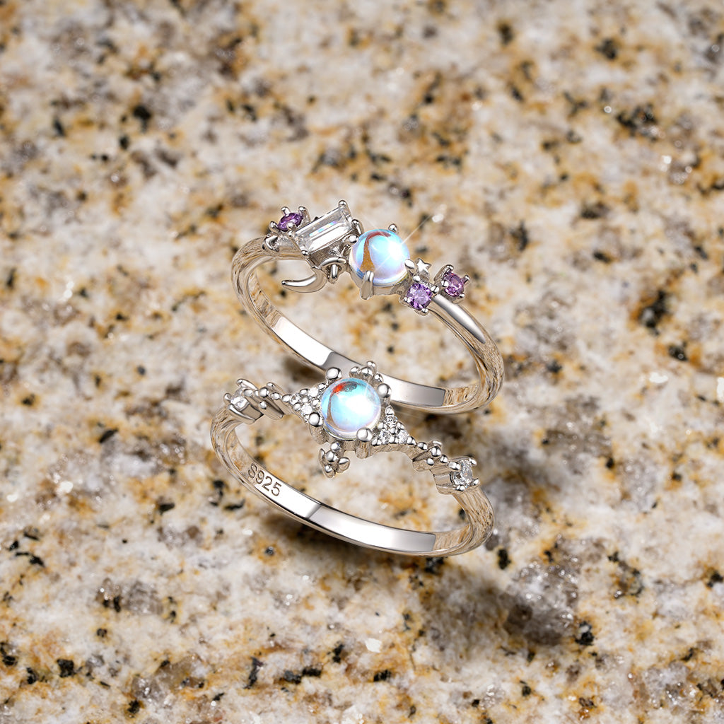 Gnoce Blue Fire Moonstone Promise Ring_3
