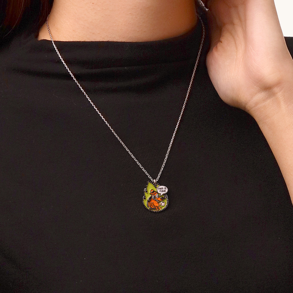 Gnoce This Is Fine Necklace - Flame_5
