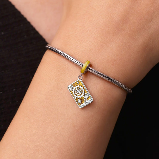 Gnoce Tarot Wheel of Fortune Pendant Dangle Charm_6