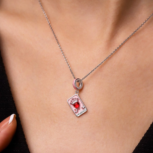 Gnoce Queen Tarot Powerful Female Energy Pendant Dangle Charm_6