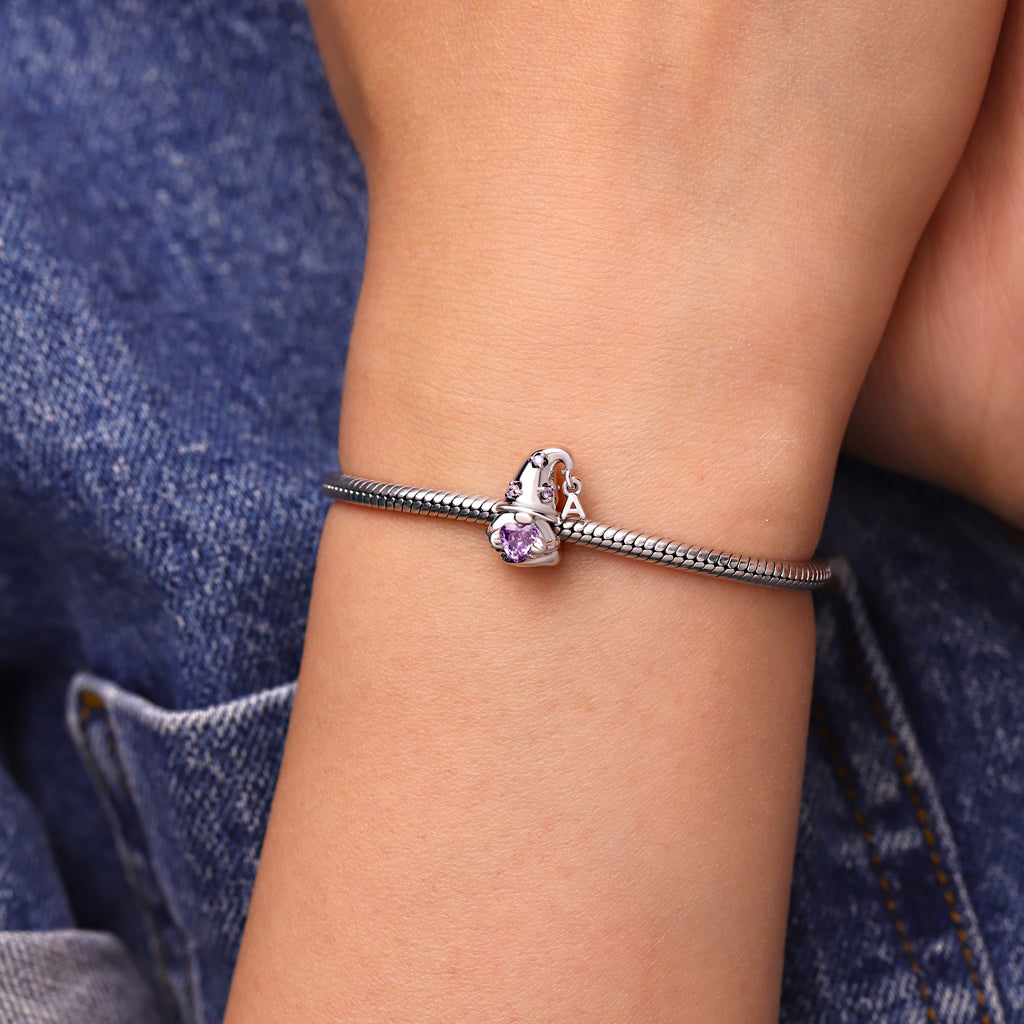 Gnoce Sweet Gnome Embraces Birthstone Heart Charm_6