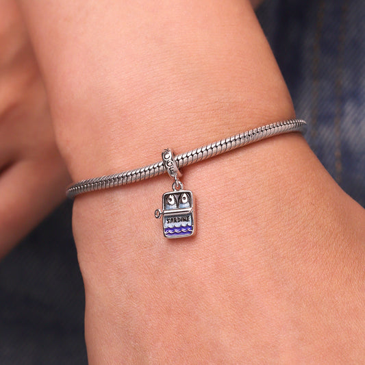 Gnoce Sardine Can Glow-in-the-Dark Pendant Dangle Charm_7