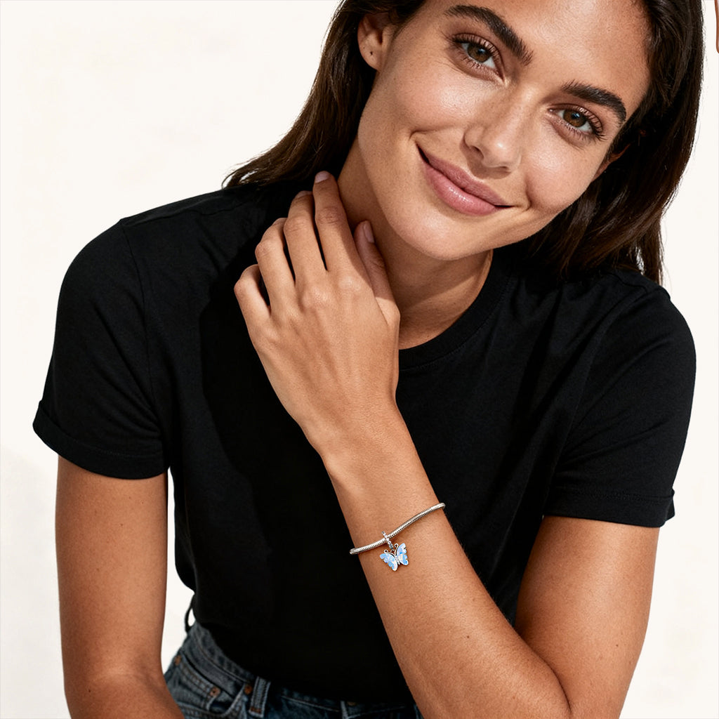 Gnoce Fantasy Butterfly Pendant Dangle Charm_3