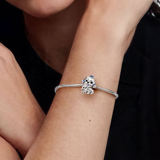 Gnoce Maltese Dog Embraces Baby Charm_2