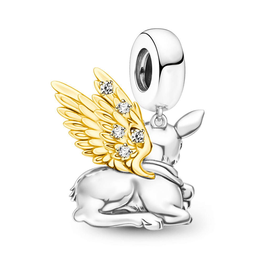 Gnoce Angel Deer Pendant Dangle Charm_6