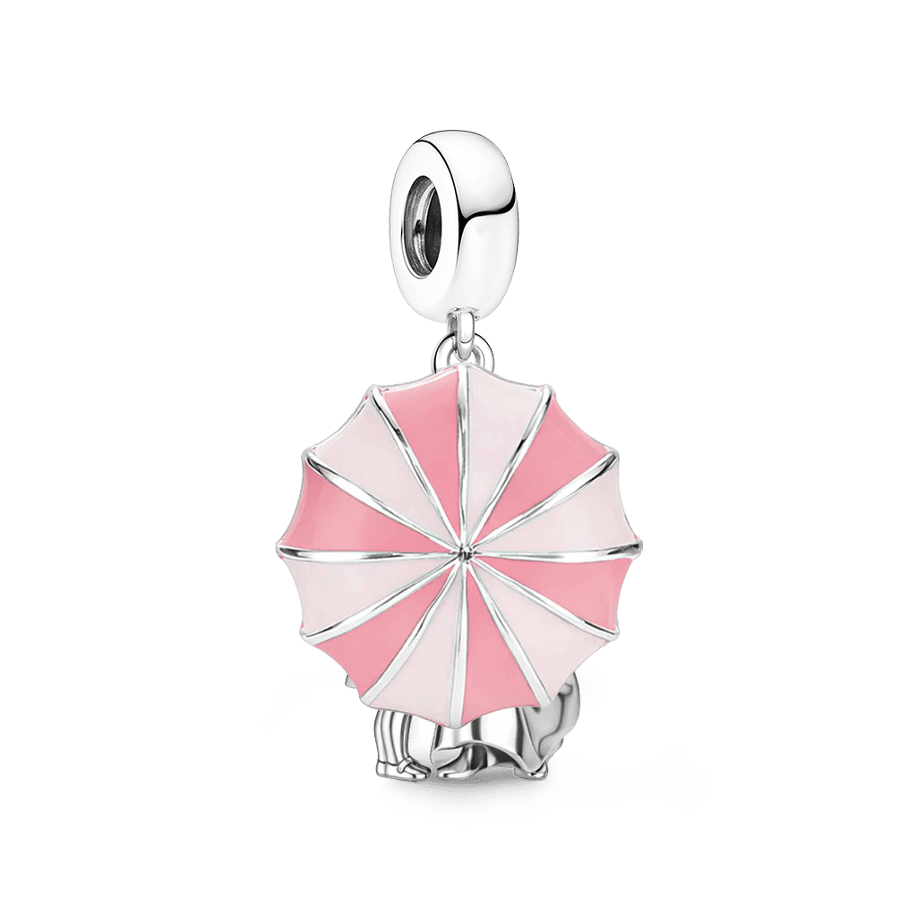 Gnoce Mother & Daughter Under Umbrella Pendant Dangle Charm_7