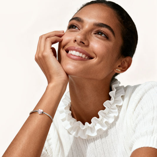 Gnoce Mother's Day Heart Personalized Photo Birthstone Charm_3